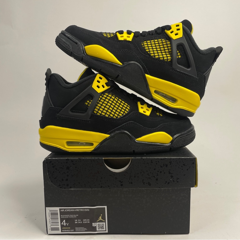 Nike Air Jordan 4 Retro GS “Thunder/Tour Yellow” 2023